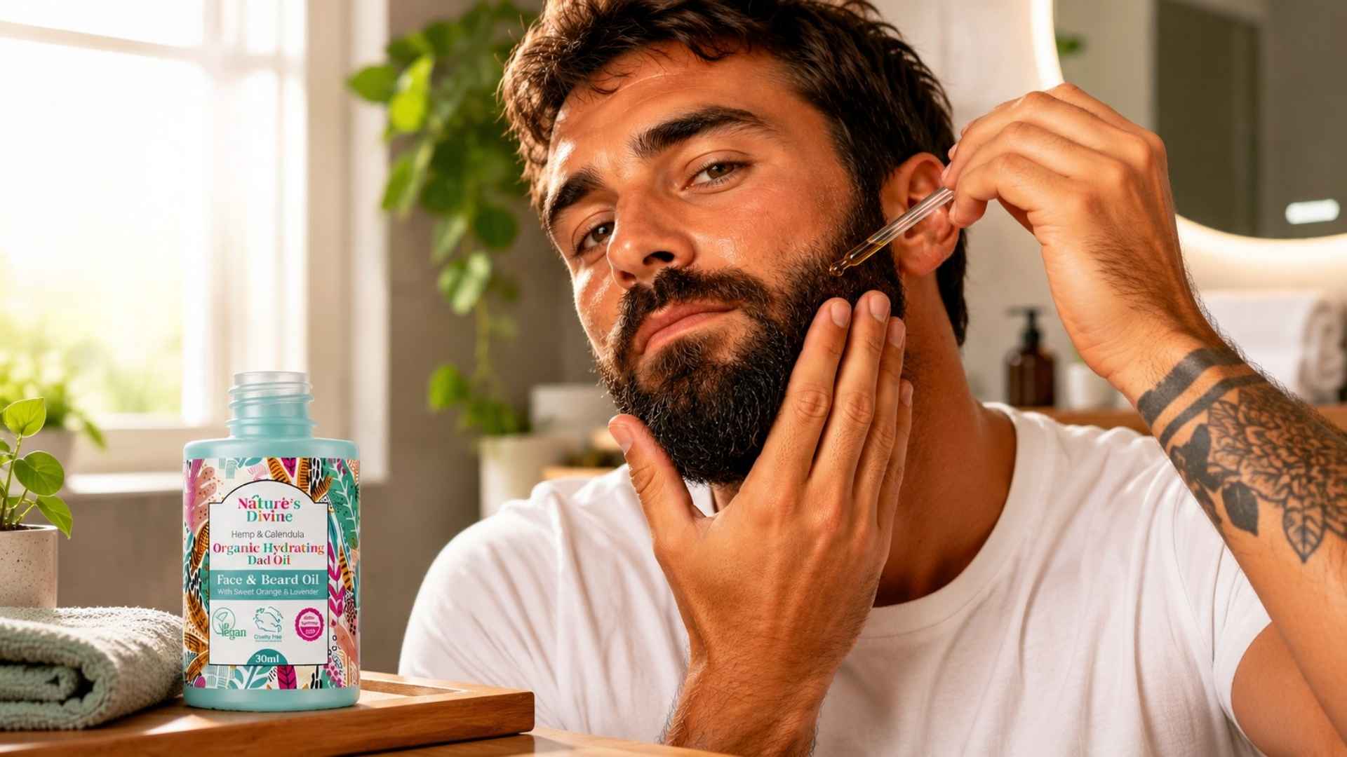 The Best Organic Face and Beard Oil for Men for Healthy Skin, Beard and Hair in the UK