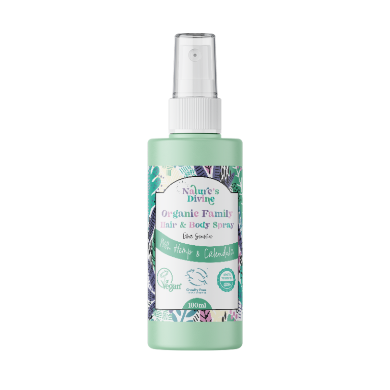 Organic Family Hair and Body Spray (Extra Sensitive)